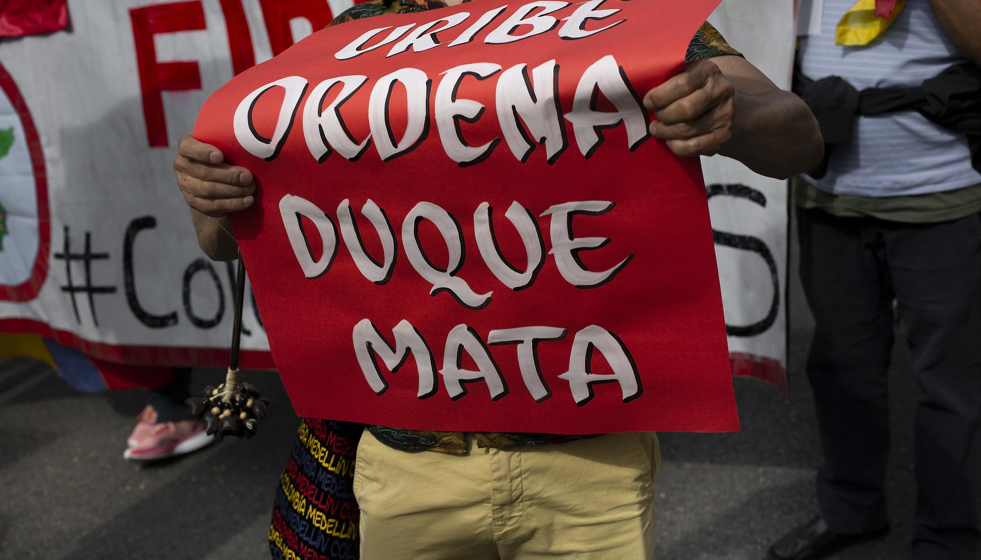 Manifestación por Colombia en Madrid 6